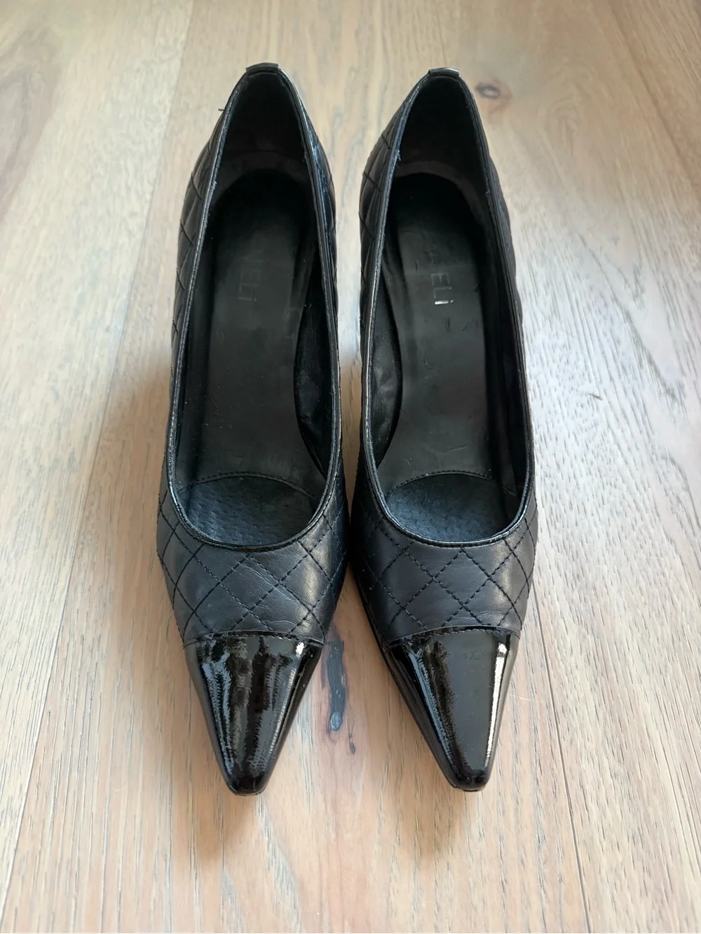 VANELi Italian Leather Quilted Pointed-Toe Women's Pumps